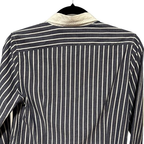 Revolve NILI LOTAN Hailey striped cotton-poplin shirt - Picture 12 of 15